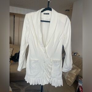 SHEIN white  blazer dress